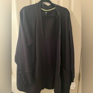 Ideology Black Open-Front Cardigan